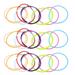 100 Pcs Colorful Rubber Bracelet Girls Christmas Gifts Party Favors Bracelets for Women Jelly Hair Ties Jewelry Miss
