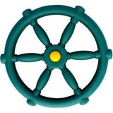 Playground Accessories - Pirate Ship Wheel for Kids Outdoor Playhouse Treehouse Backyard Playset Or Swingset - Wooden Attachments Parts (Green)
