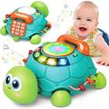 Baby Toys 6 to 12 Months Musical Turtle Crawling Baby Toys for 12-18 Months Early Learning Educational Toy with Light & Sound Birthday Toy for Infant Toddler Boy Girl 7 8 9 10 11 month 1-2 Year Old