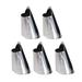 Hemoton 5pcs Adjustable Stainless Steel Finger Protector Manual Peeling Beans Device Kitchen Convenience Tools for Cutting Dicing Peeling Skinning