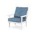 POLYWOODÂ® Prairie Deep Seating Chair in White / Sky Blue