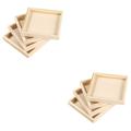 8 Pcs Toys Palletes Wood Trays for Block Puzzle Wooden Trays Puzzle Storage Trays Puzzle Toy Trays 3d Puzzle Toy Tray