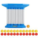 Waroomhouse Bouncing Ball Game Family Bouncing Ball Game Kids Bouncing Ball Board Game Four-line Colorful Ball Shots Desktop Game for Adults Kids Family Party