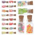 20 Pcs Miniature Food and Play Models Colorful Glass Food Jar Dollhouse Fruit Slices Mini Food Mini House Kitchen Decor