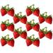 50 Pcs Home Decor Strawberry Decorations Food Photography Chic Covered Strawberries Kids Mini Toys Artificial Fruits Model Artificial Strawberry Model Simulated Strawberry Food Model Plastic