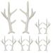 NUOLUX 5 Pairs of Fake Antler Christmas Decor Antler Headdress DIY Accessories (White)