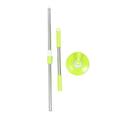 Rotary mop rod replacement 1 Set Practical Rotary Mop Rod Replacement Stainless Steel Mop Rod for Home