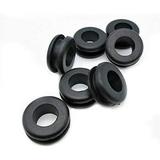 Rubber For 1 Panel Hole - 11/16 ID X 1 5/16 OD Fits 1/4â€� Thick Materials - Oil Resistant Buna-N Rubber - Black Rubber Grommet Round Rubber Grommet (5)