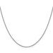 Solid 10K White Gold 1mm Box Chain - 18 - Made In Italy