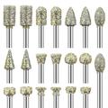 Shinysix Drill Bits Shank Stone Universal Set Rotary Burrs Inch Shank Stone Universal Fitment Rotary 20pcs Burr Set Rotary Burrs Drill Burrs Drill Set Burr Set Rotary Rotary Burr Set Drill Set 1/8