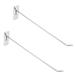 2 Pcs Peg Board Heavy Duty Hooks Metal Pegboard Hook Pegboard Accessories Pegboard Hooks Single Line Wall Hook Wall Nail Straight Hook Metal Hook Shelf Wall-mounted Iron