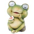 Outdoor Solar Lights Solar Tiki Lights Solar Light Lantern Exterior Solar Powered Lights Decorative Ground Light Solar Energy Animal Light Solar Frog Light Decorate Animal Resin