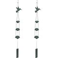 2 Pcs Home Decor Wind Chimes for Outdoors Feng Shui Wind Chimes Memorial Wind Chimes Hanging Wind Chimes Wind Chime Ornament Wind Chime Outdoor Iron