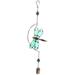 Luminous Wrought Iron Wind Chimes Hanging Wind Bell Outdoor Indoor Dragonfly Shaped Ornaments Home Car Decoration Birthday Gift (Dragonfly Wind Chime)