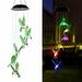 LED Solar Hummingbird Wind Chime Changing Color Waterproof Six Hummingbird Wind Chimes for Home Party Night Garden Decoration -Hummingbird GTICPHYJ