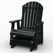 Wildridge Heritage Single Glider Black Outdoor Weather Resistant Poly Patio Furniture