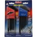 Eklind 18 Piece L-Key Ball End Hex Key Set Hex Range 0.05 to 1/4