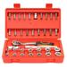 Metric 3/8 Drive Socket & Bit Set Ratchet Wrench Bits Adapter Star Hex 36pc