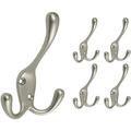 Franklin Brass (5-Pack) Light Duty Tri Hook Satin Nickel