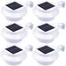 [6 pieces] Solar lights Waterproof solar garden wall light Gutter lighting solar path light for house fence garden GTICPHYJ