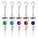 5Pcs Spiral Wind Chimes Crystal Ball Wind Spinner Pendants Rotating Hook Wind Chime Tail Garden Decoration