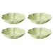 4pcs Flower Shaped Fruit Plate Snack Tray Salad Plate Snack Dish Nuts Tray