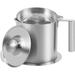 304 Stainless Steel Grease Strainer and Container - 1.8 L/1.9 Quart Large Oil Storage Pot Grease Keeper with Dust-Proof Lid & Easy Grip Handle - for Bacon Kitchen Cooking or Frying Oil GTICPHYJ