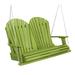 Wildridge Heritage 2-Seat Porch Swing Lime Green Outdoor Weather Resistant Poly Patio Furniture