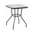 Four Seasons Courtyard Sunny Isles Tempered Glass Top Patio Dining Table