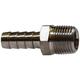 Midland Industries 32013SS 0.37 x 0.37 in. 316 Stainless Steel Hose Barb x MIP Adapter