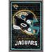 NFL Jacksonville Jaguars - Neon Helmet 23 Wall Poster 22.375 x 34 Framed