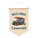 TERGAYEE Camping Flags for Campsite Welcome to Our Camp Site Small Camping Flags Outdoor Fire Pit Camper Camping Campsite Decoration