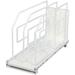9 In. Roll Out Tray Divider Cabinet Organizer White