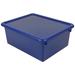 Romanoff Rom16004-2 Plastic Stowaway 5-Inch Letter Box With Lid Blue Pack Of 2