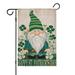 St.Patrick s Day Outdoor Flags Holiday Outdoor Flag Gnome Shamrock Clovers House Flag 12.5 Ã—18 Linen Vertical Double Sided House Flag for Home Holiday Gift