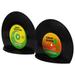 1 Set Vinyl Record Shaped Magazine Bookend Office Desktop File Organizer Musical Bookend