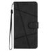 Cowithday Galaxy S24 Plus Flip Wallet Phone Case PU Leather Kickstand Wrist Strap Card Holders Shockproof TPU Inner Shell Slim Magnetic Solid Color Cover for Samsung Galaxy S24 Plus 5G 6.7 Black