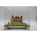 Golden Temple Amritsar 24k Gold Plated. Square Glass.