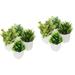 8 Pcs Artificial Potted Plant Artificial Plants Fake Plant Ornaments Fake Plants Pot Fake Potted Plants Office