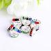 Feildoo 100pcs/Pack 10mm Rhinestone Beads Colorful Rhinestone Spacer Beads Flat Round Loose Beads for Jewelry Decorations NO.12 Colorful Y06D2C2S