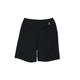 Lands' End Athletic Shorts: Black Print Activewear - Women's Size Small - Dark Wash