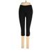 Lands' End Active Pants - Mid/Reg Rise Skinny Leg Cropped: Black Activewear - Women's Size Small