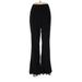 NANETTE Nanette Lepore Dress Pants - Mid/Reg Rise Flared Leg Boyfriend: Black Bottoms - Women's Size 2