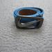 Nike Accessories | Nike Golf Belt Mens Size 34 Blue Genuine Leather Swoosh Logo Grip Tech | Color: Blue | Size: 34