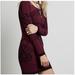 Free People Dresses | Free People Intimately Art Deco Long Sleeve Bodycon Sweater Dress | Color: Purple/Red | Size: M/L