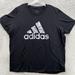 Adidas Shirts | Adidas Shirt Adult 2xl Black Short Sleeve Logo Spell Out Athletic Outdoor Men's* | Color: Black | Size: 2xlt