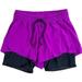 Lululemon Athletica Shorts | Lululemon Shorts Womens - Purple With Black Built In Mesh Compression Shorts - 6 | Color: Black/Purple | Size: 6