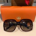 Tory Burch Accessories | Authentic Tory Burch Sunglasses With Case | Color: Black/Brown | Size: Os