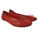 American Eagle Outfitters Shoes | American Eagle Womens 11 Red Ballet Mesh Flats With Tie Bow Detail | Color: Red | Size: 11