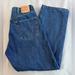 Levi's Jeans | Levis Jeans Men's 38x30 Blue 501 Straight Leg Original Fit Med Wash Button Fly | Color: Blue | Size: 38